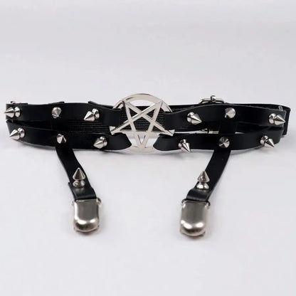 Women’s Punk Rivet Garter Belt