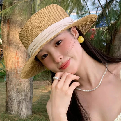 Women’s Wide Brim Straw Sun Hat