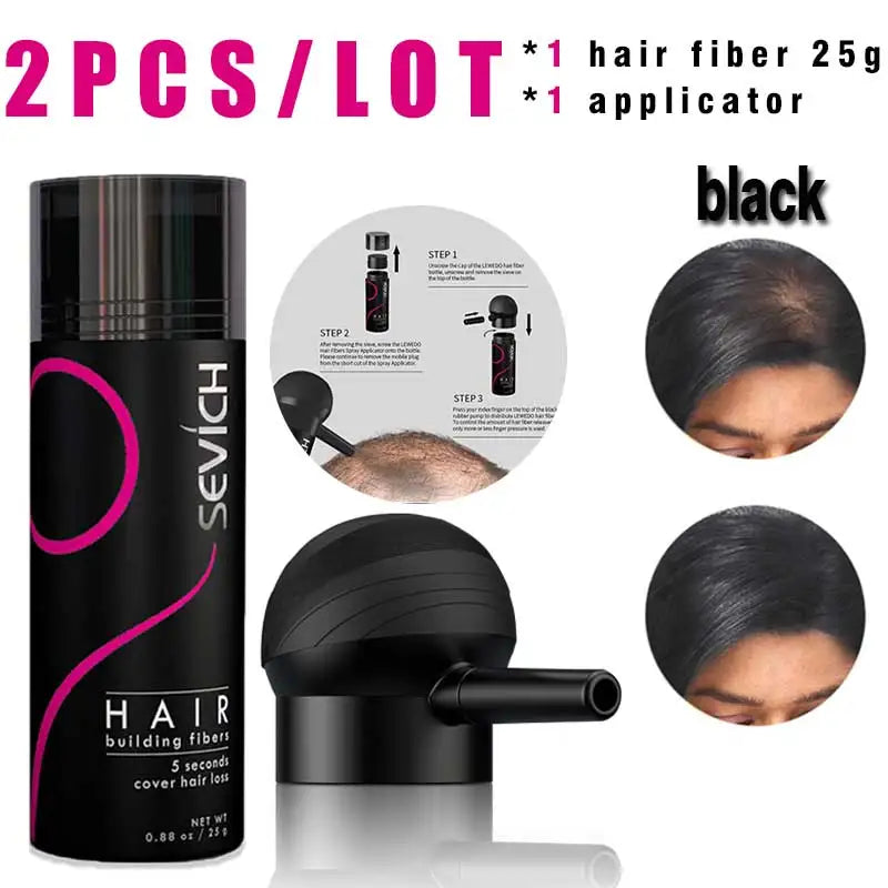 Hair Building Fiber & Applicator Set
