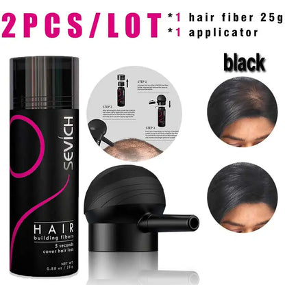 Hair Building Fiber & Applicator Set