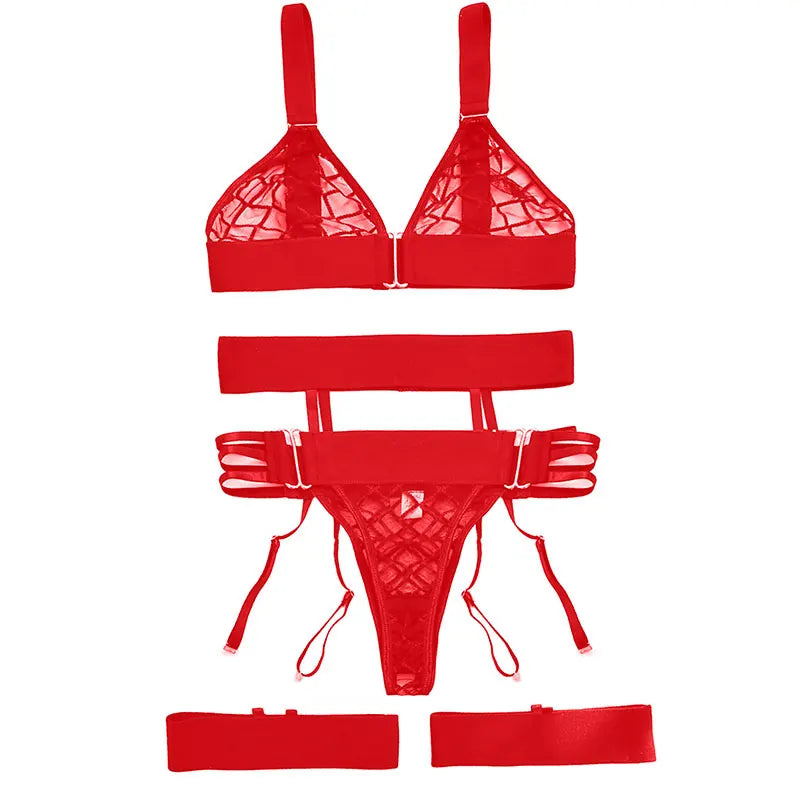 Sexy Transparent Bra & Panty Set