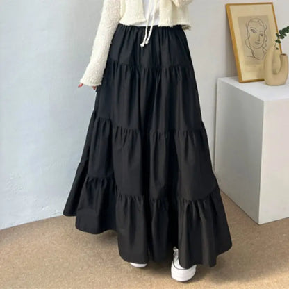 ZANZEA Women’s Tiered Maxi Skirt