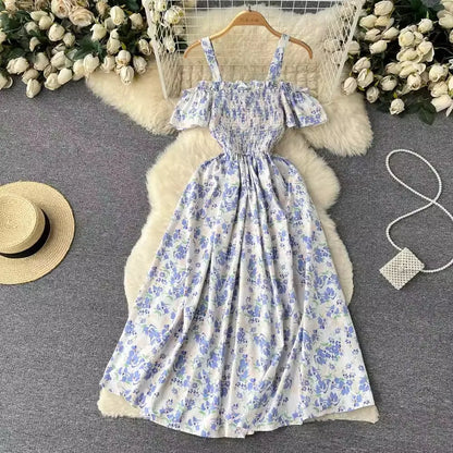 Floral Print Vacation Beach Dress