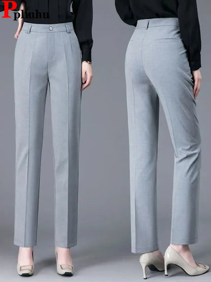 Women Formal High Waist Suit Pants
