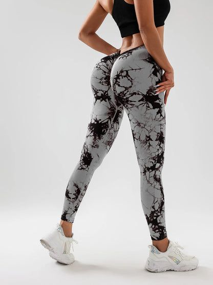 Tie-Dye Scrunch Butt Yoga Leggings