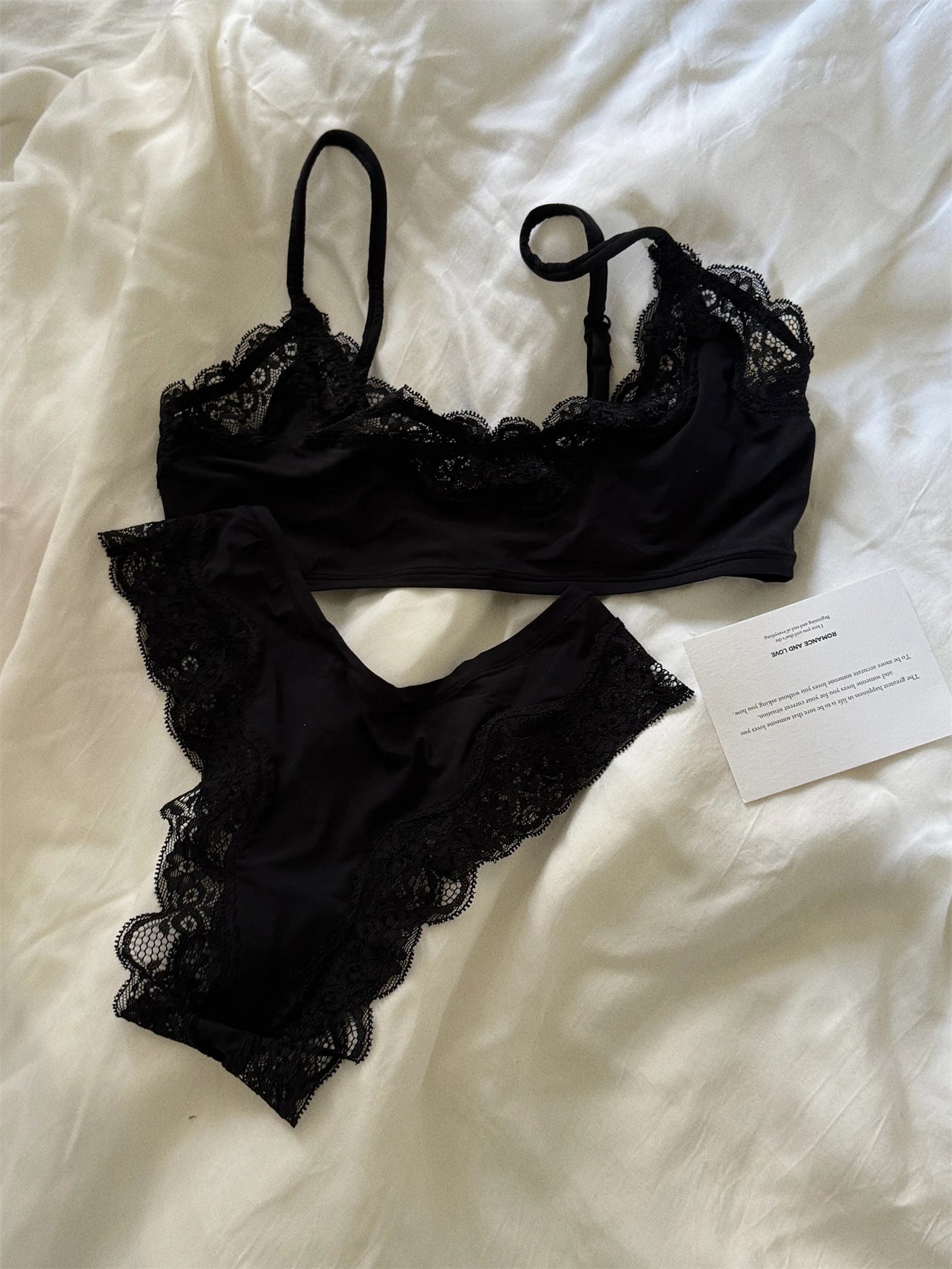 Backless Lace Lingerie Set