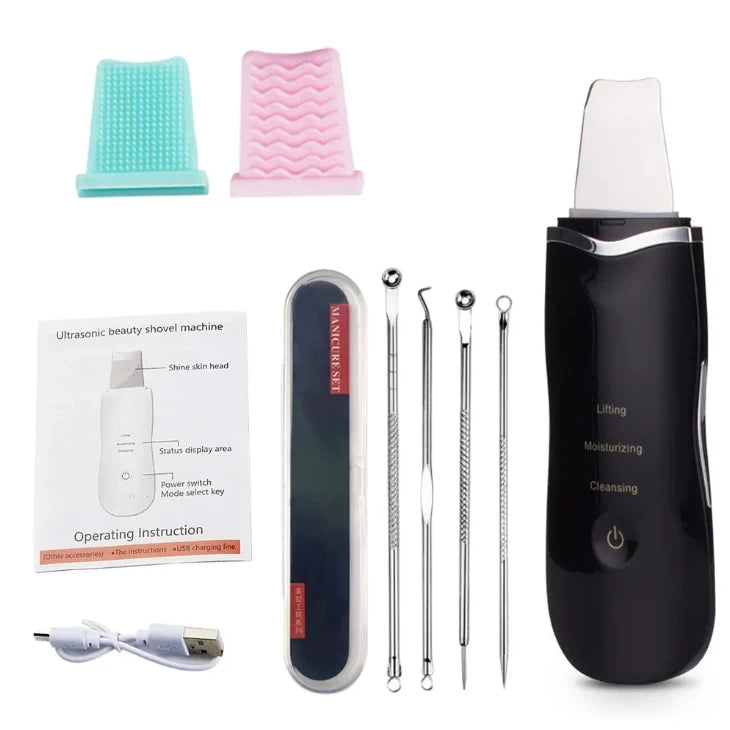Ultrasonic Skin Scrubber Face Spatula