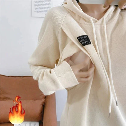 Maternity Nursing Hoodie Sweater