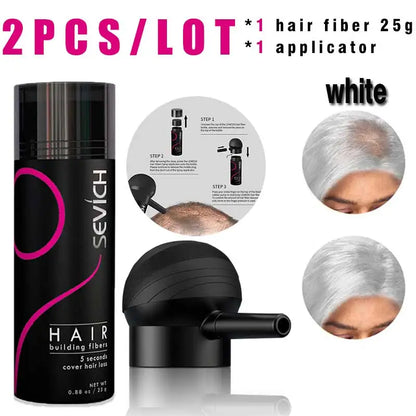 Hair Building Fiber & Applicator Set