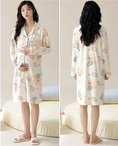 Gown – Long Sleeve Nursing Pajamas