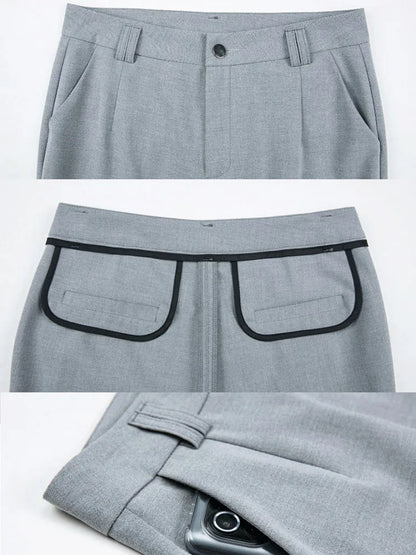 Women Formal High Waist Suit Pants
