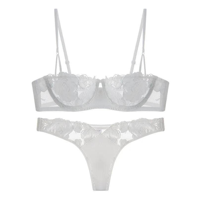 Seamless Lace Push-Up Lingerie Set