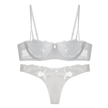 Seamless Lace Push-Up Lingerie Set