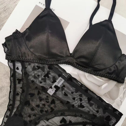 Seamless Lace Push-Up Lingerie Set