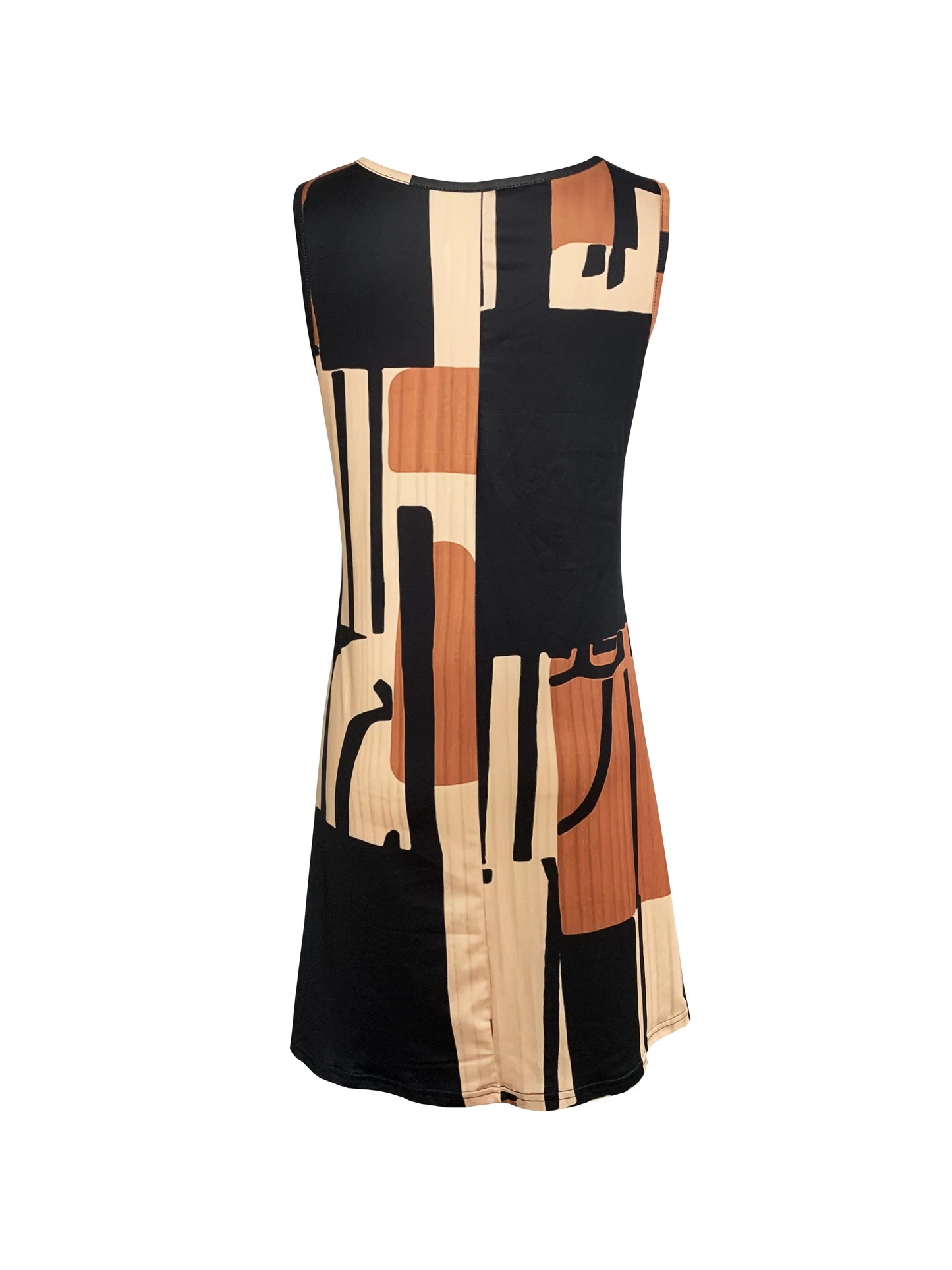 Women’s Boho Geometric Midi Dress