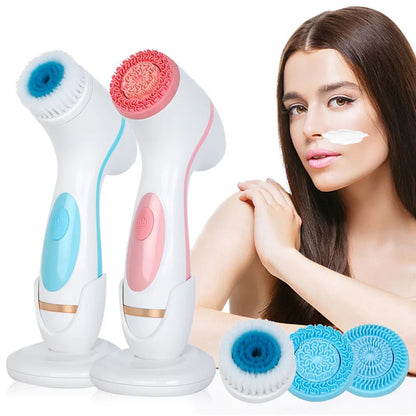 3-in-1 Electric Sonic Facial Cleansing Brush
