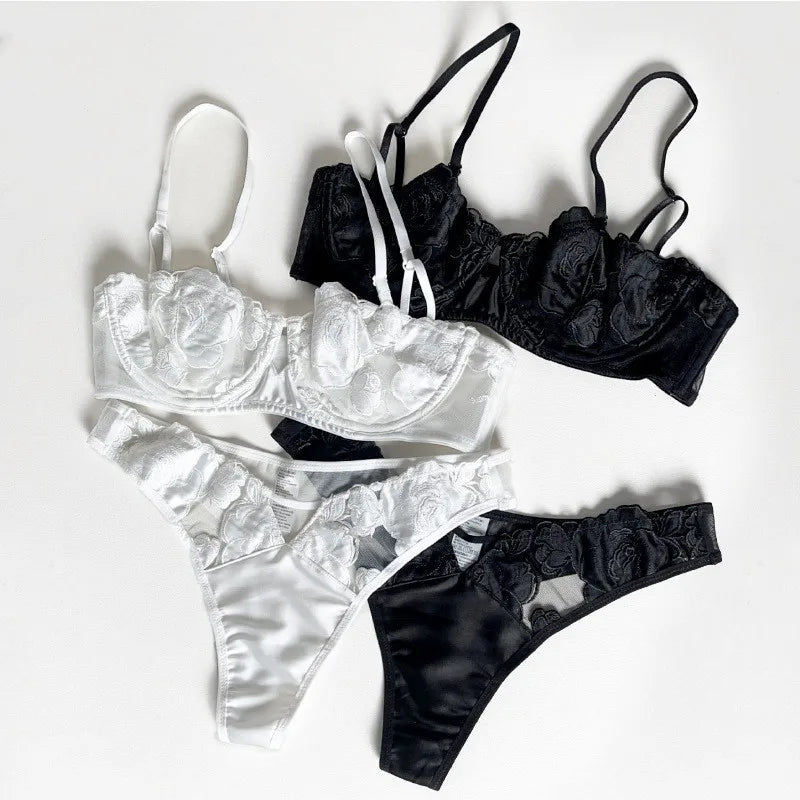 Seamless Lace Push-Up Lingerie Set