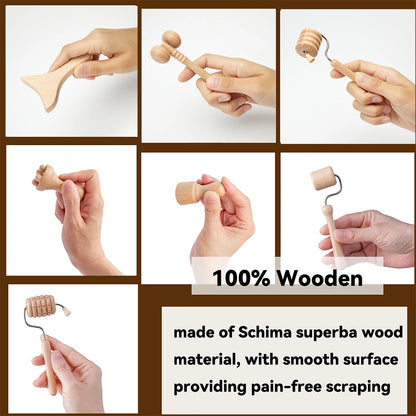 Wooden Massager Face Roller