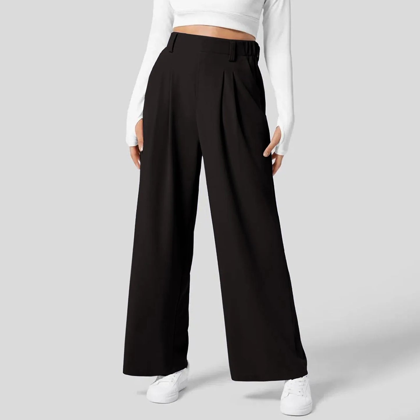 Casual High Waisted Dress Palazzo Pants