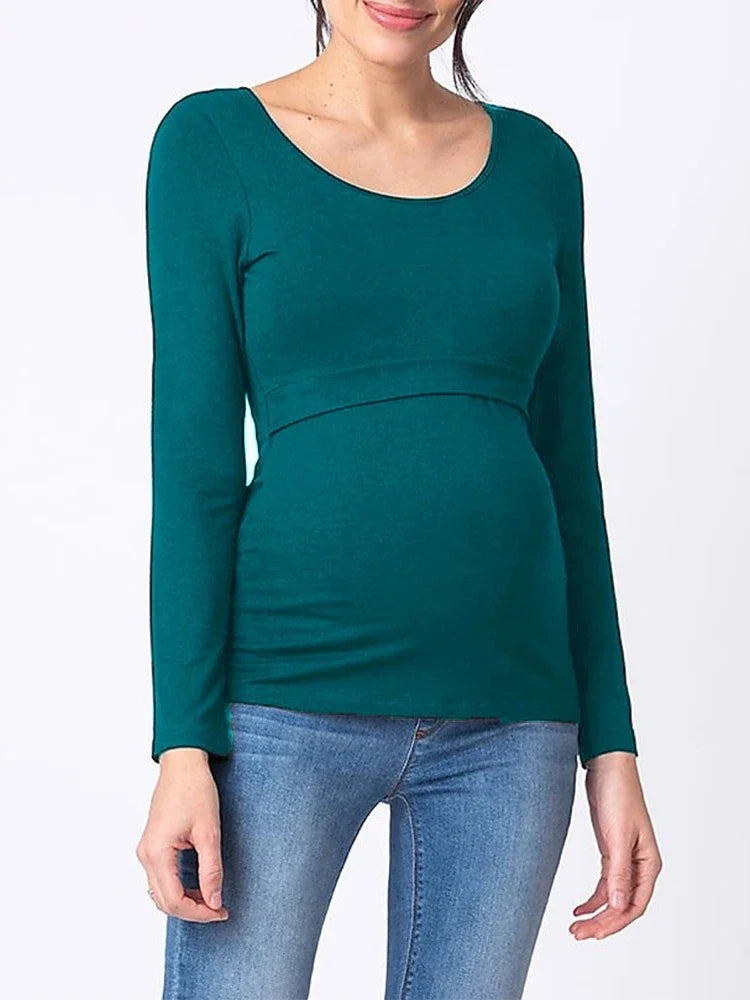 Long Sleeve Breastfeeding Tee