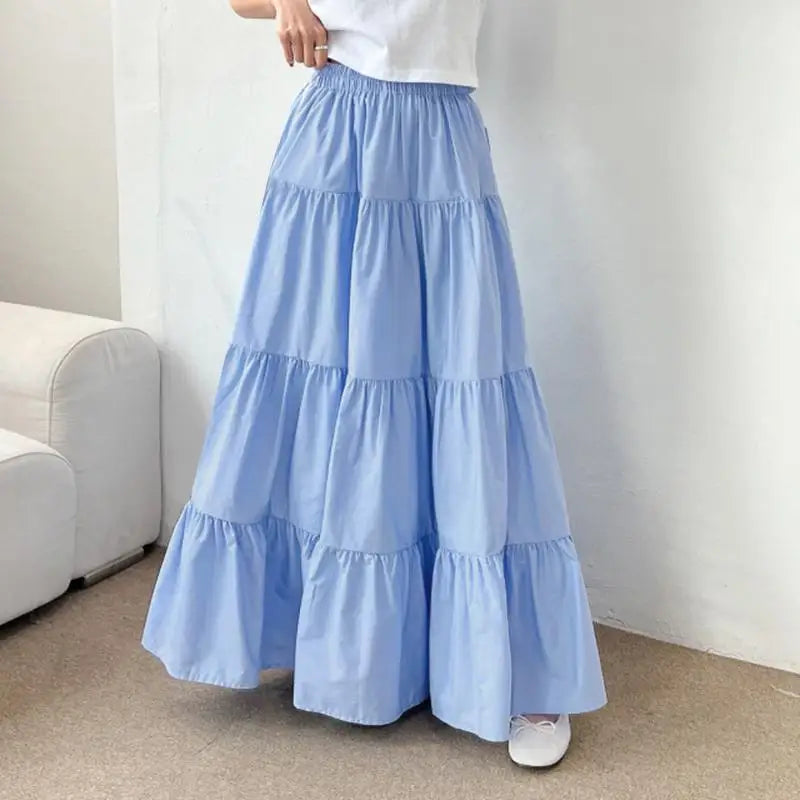ZANZEA Women’s Tiered Maxi Skirt