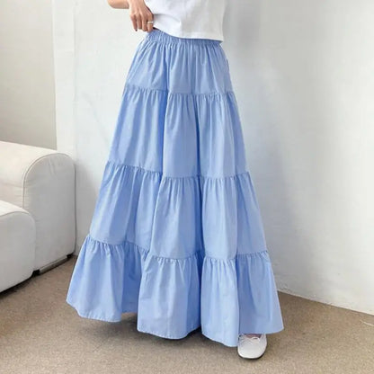 ZANZEA Women’s Tiered Maxi Skirt