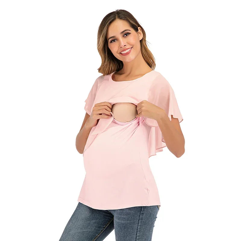 Sleeveless Wrap Nursing Top