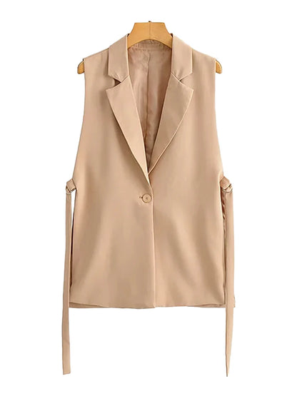 TRZA Women’s Vintage Button Vest