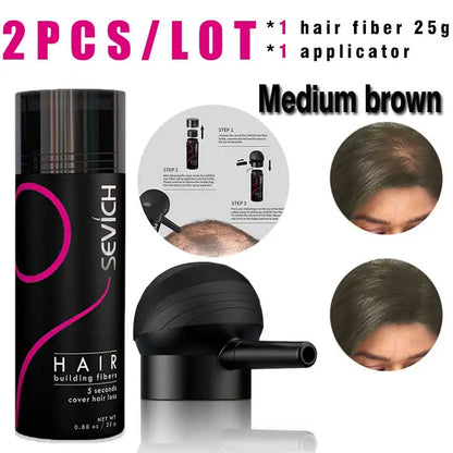 Hair Building Fiber & Applicator Set