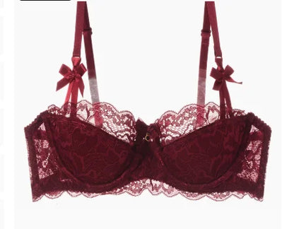 Rabbit Ear AB Cup French Lace Bra Set