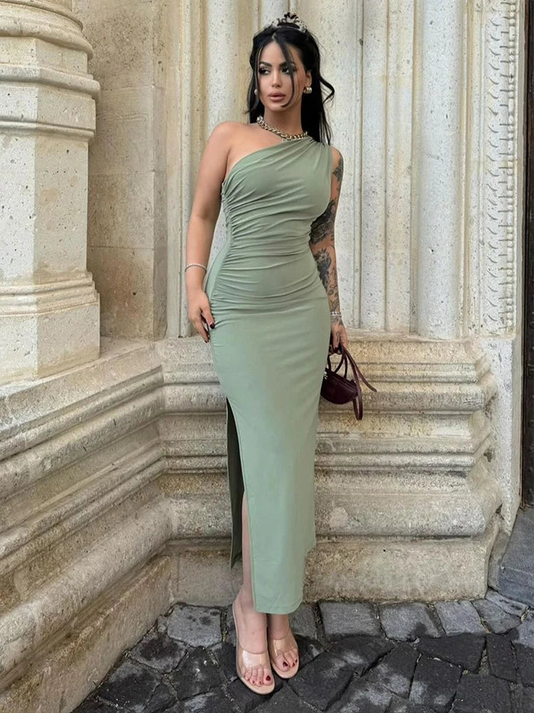 Casual Streetwear Club Maxi Dress