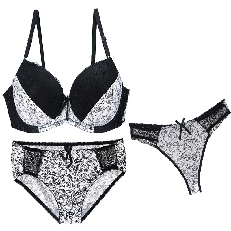 3-Piece Seamless Push-Up Bra Set
