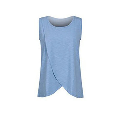 Summer Side-Button Nursing Tee
