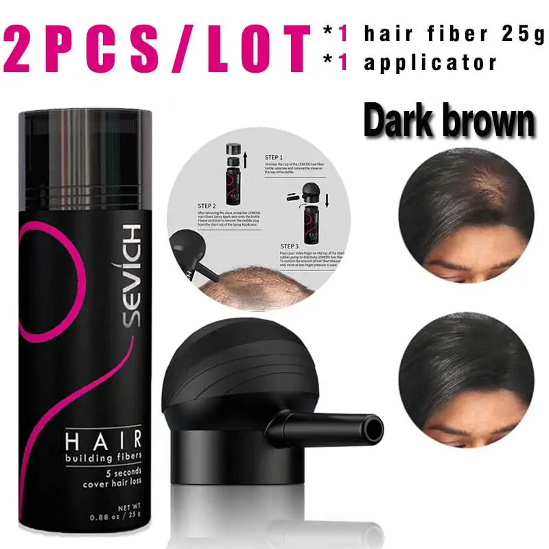 Hair Building Fiber & Applicator Set