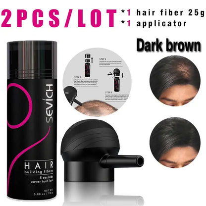 Hair Building Fiber & Applicator Set