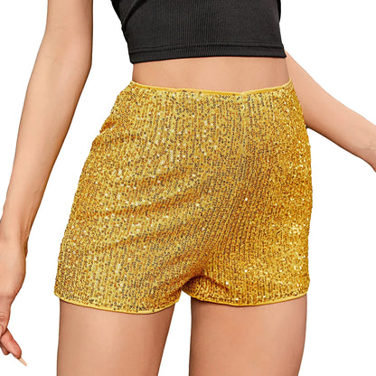 Women’s Sequin High Waist Shorts