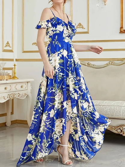 Women's Off-Shoulder Floral Beach Dress