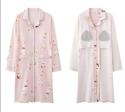 Gown – Long Sleeve Nursing Pajamas