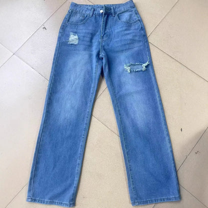 Women’s High Waist Wide Leg Mom Jeans