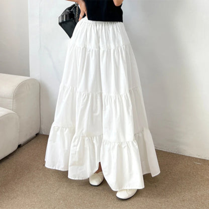 ZANZEA Women’s Tiered Maxi Skirt