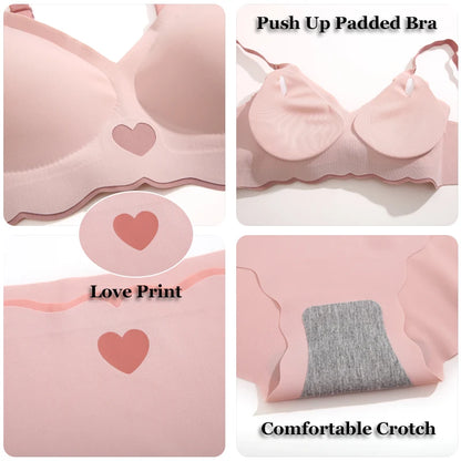 Sexy Backless Seamless Bra & Panty Set