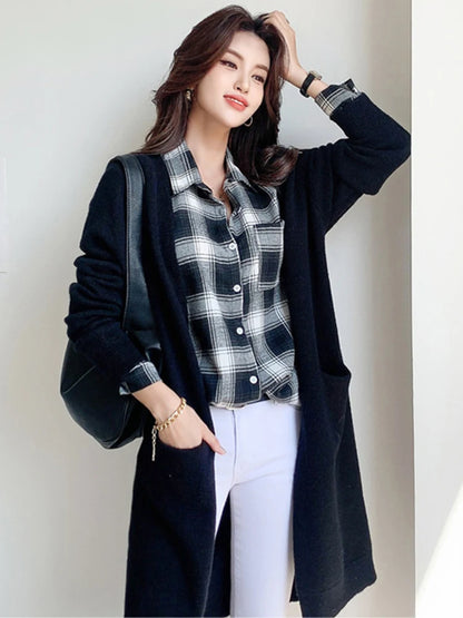 Women’s Warm V-Neck Sweater Cardigan