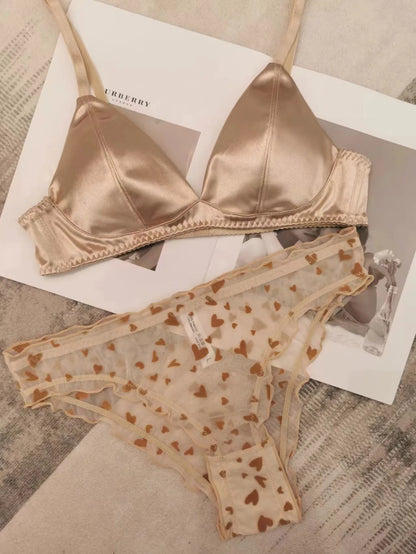 Seamless Lace Push-Up Lingerie Set