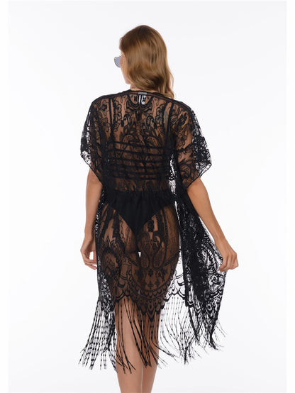 Long Kimono Bikini Swim Cover Up