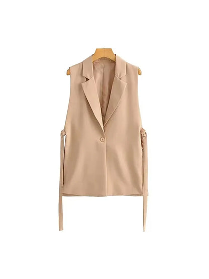 TRZA Women’s Vintage Button Vest