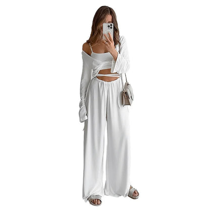 Long Sleeved Pants Set Sleepwear