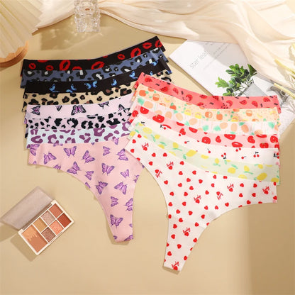 4-Piece Ultra Soft Seamless Thong Set