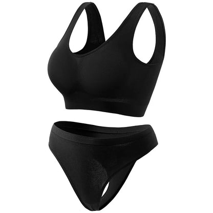Seamless Wireless Bra & Thong Set