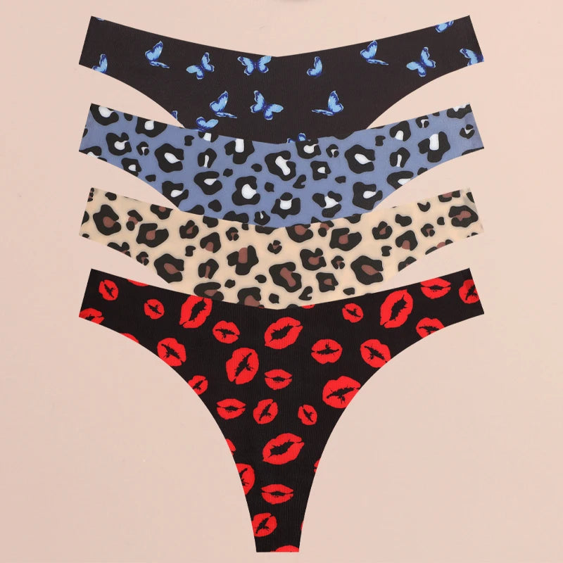 4-Piece Ultra Soft Seamless Thong Set