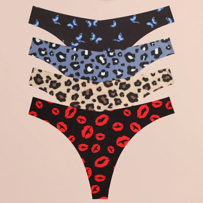 4-Piece Ultra Soft Seamless Thong Set